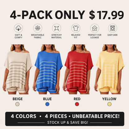 Women's Striped 2 Piece Outfits
